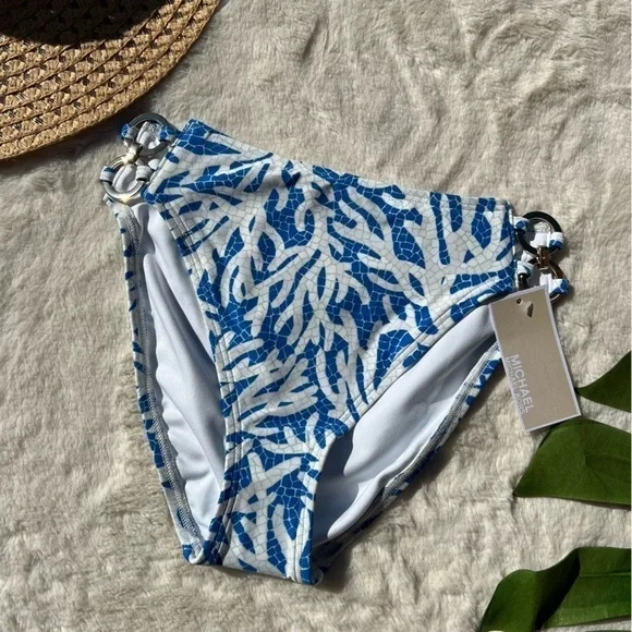 Michael Kors High Waist Ring Bikini Bottoms - Picture 1 of 9